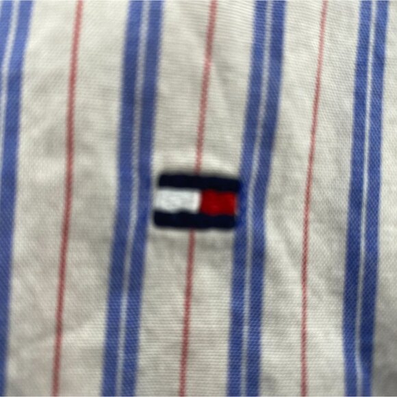 Tommy Hilfiger Men's Shirt XL Striped Long Sleeve Button-Up Classic Fit Preppy - Picture 6 of 8